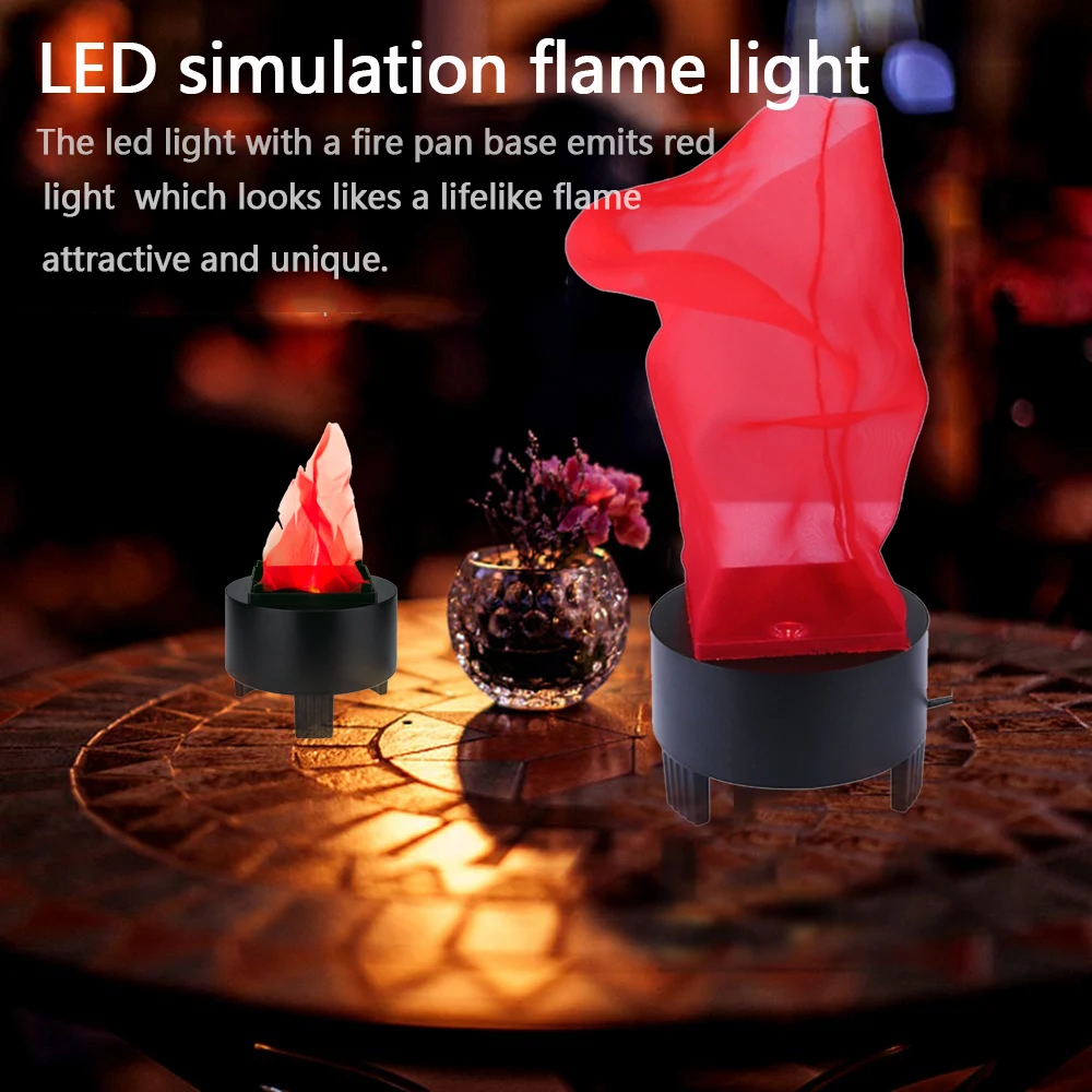 Led Fake Vlam Lamp Fire Effect Halloween Simulation Flame Luces Habitacion Bar Urlaub Fiesta Decoration Christmas Night Light | Освещение
