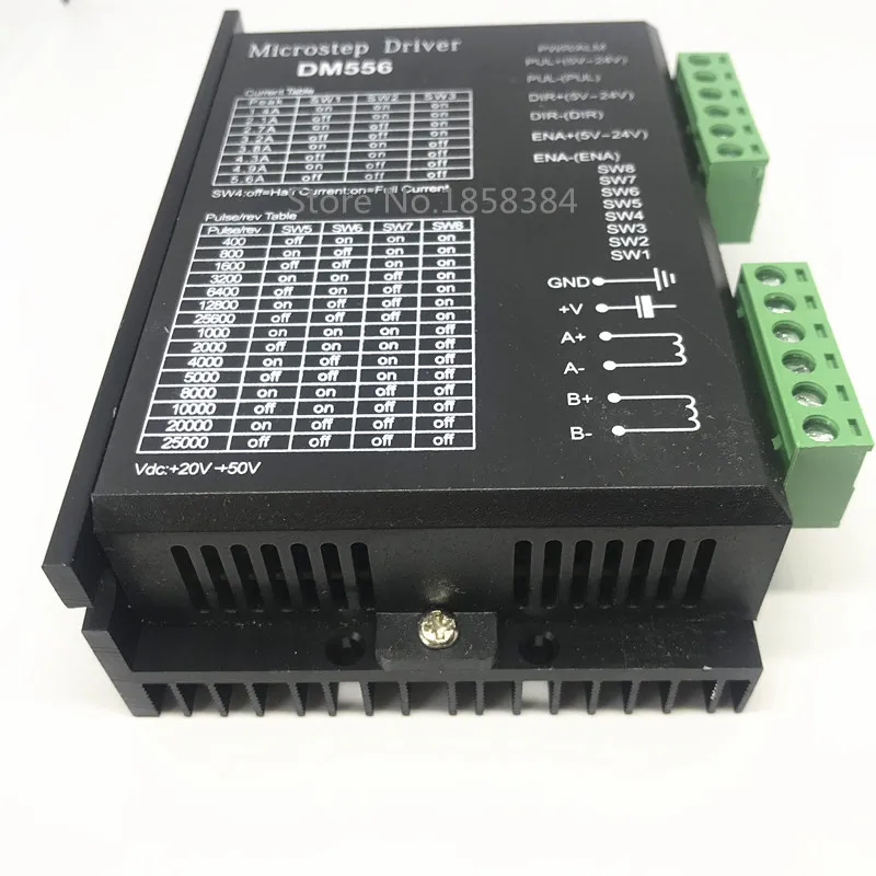Цифровой Драйвер шагового двигателя DM556 2-фазный 5.6A для 57 86 NEMA23 NEMA34 контроллер |
