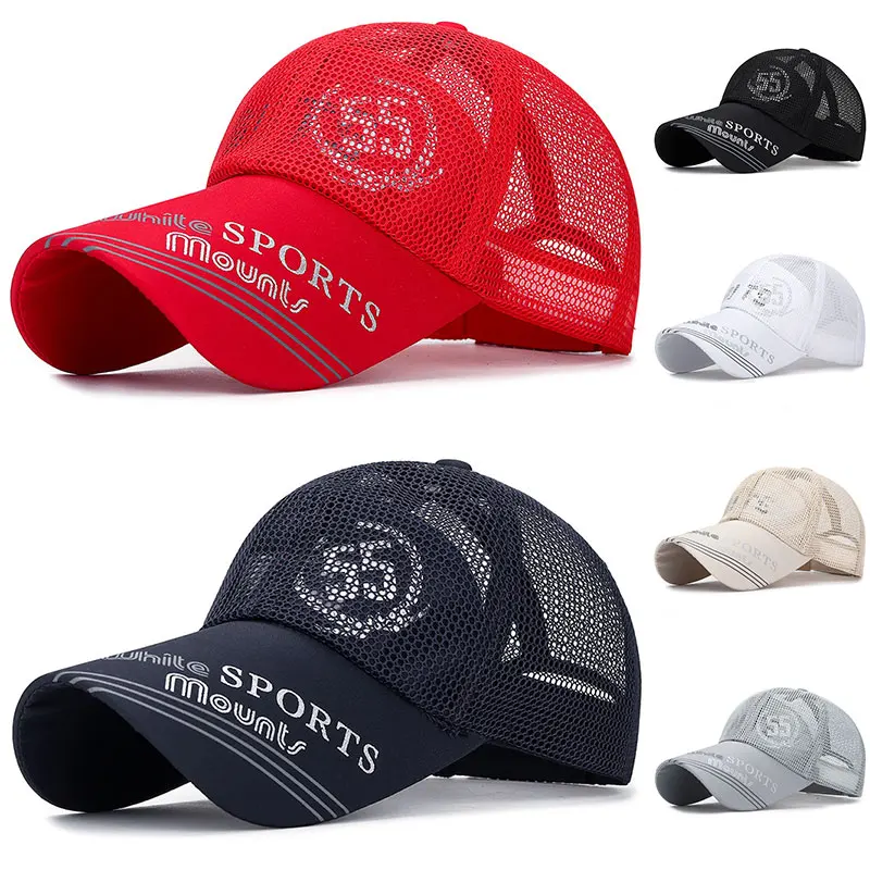 

Outdoor Hats Sun High Quality Spring Autumn Sports Baseball Caps Sun-proof Printed Net Caps Long brim Sunscreen Baseball Cap