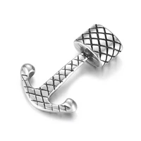 stainless steel anchor hook polished netted connector hole 10x5mm bracelet closure diy accessories jewelry making