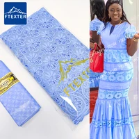 2 52 5 yards 2021 latest african lace high quality bazin riche brocade with swiss voile lace fashion styles nigeria dry lace