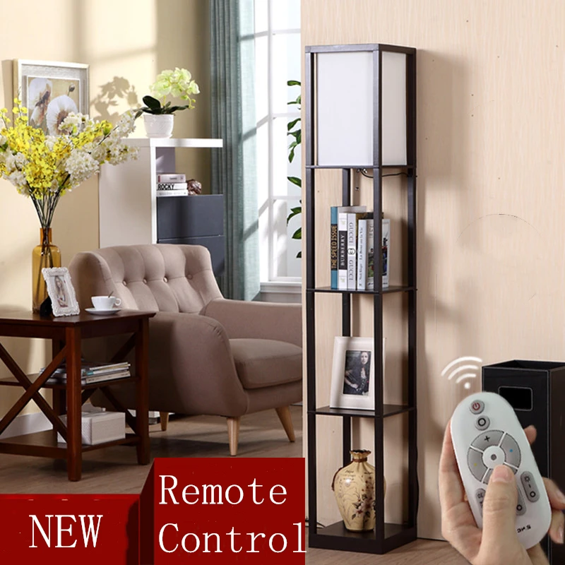 

Классический Напольный СВЕТОДИОДНЫЙ светильник в скандинавском стиле, деревянная лампа С трехцветным дистанционным управлением, с регули...