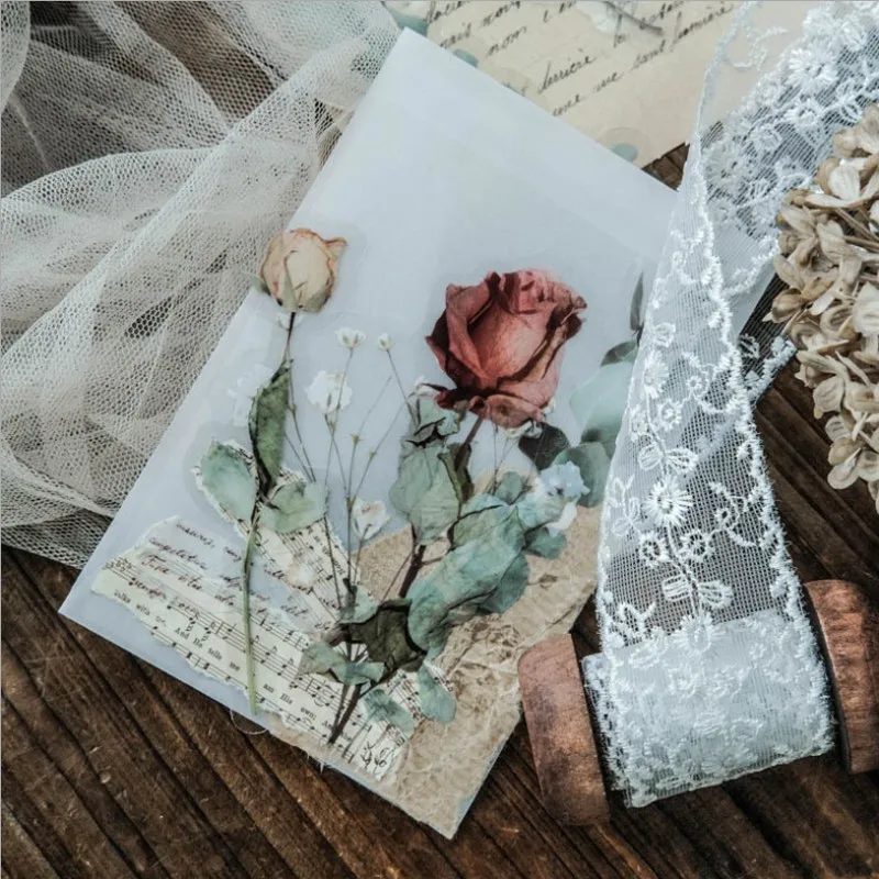 

20 пачек оптовая продажа с сумочкой в виде цветка ПЭТ стикер цветочным принтом в стиле «сделай сам учетную запись Водонепроницаемый украшен...