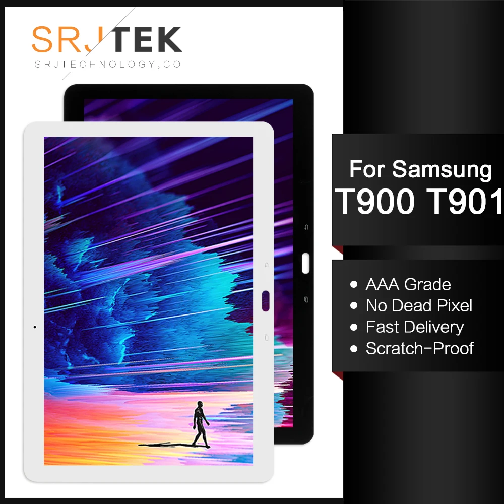 

Srjtek 12.2" for Samsung Galaxy Tab Pro T900 SM-T900 T901 T905 LCD Display Matrix Touch Screen Digitizer Sensor Full Assembly