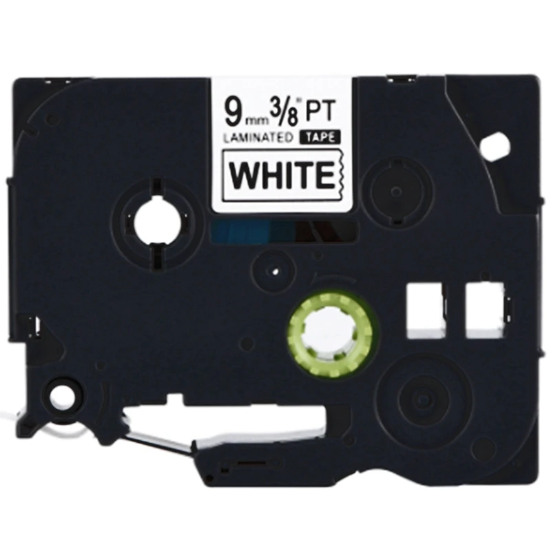 

5Pcs Tze-221 9mm Black on White Tze221 Tz Tape for Brother P-Touch Label & 1x Extension Adjustable Metal Bookends