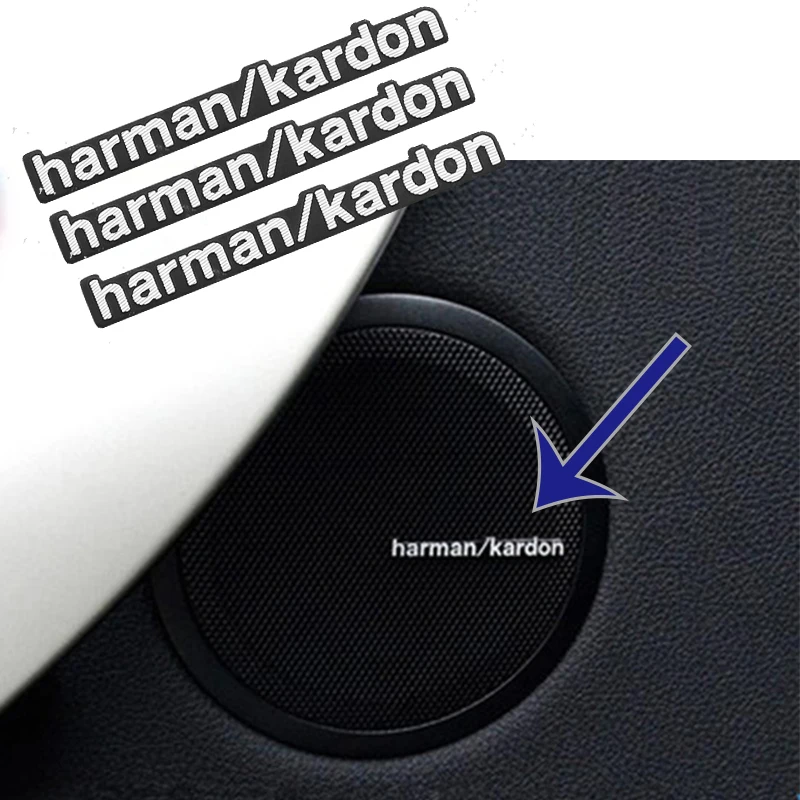 Автомобильная наклейка-эмблема для колонок harman/kardon Toyota Chr Corolla Mercedes Benz W204 W205 W203 W211