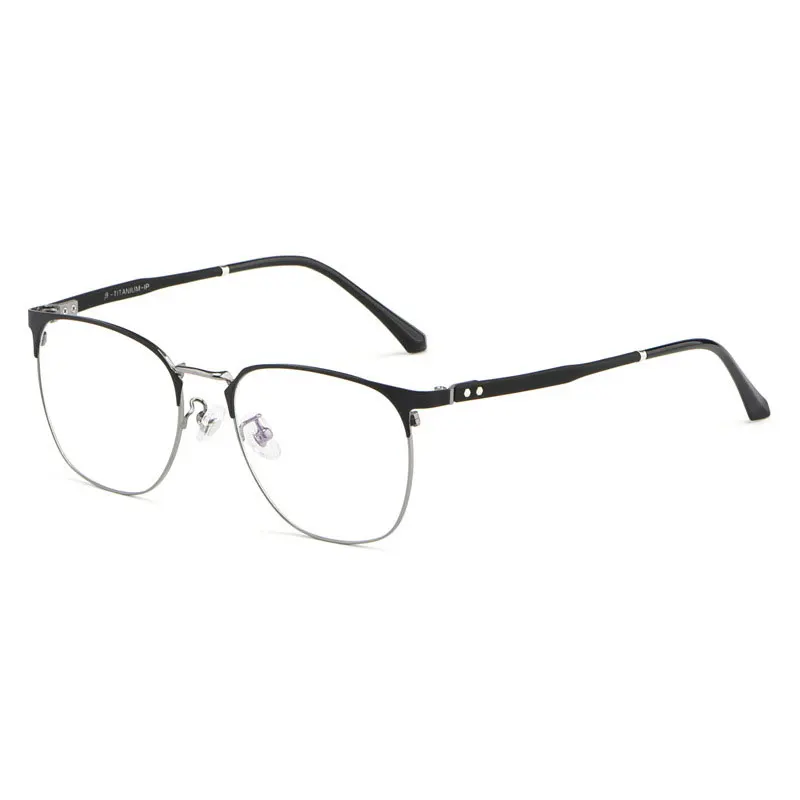 

New Arrival Full Rim Titanium Alloy Frame Glasses For Man and Woman IP Electric Plating Ultra Light Frame Myopia Eyewears