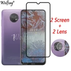 Полностью покрывающее клеевое закаленное стекло для Nokia G10, Защита экрана для Nokia G10, NokiaG10, стекло для камеры Nokia G10, стекло 6,52 дюйма