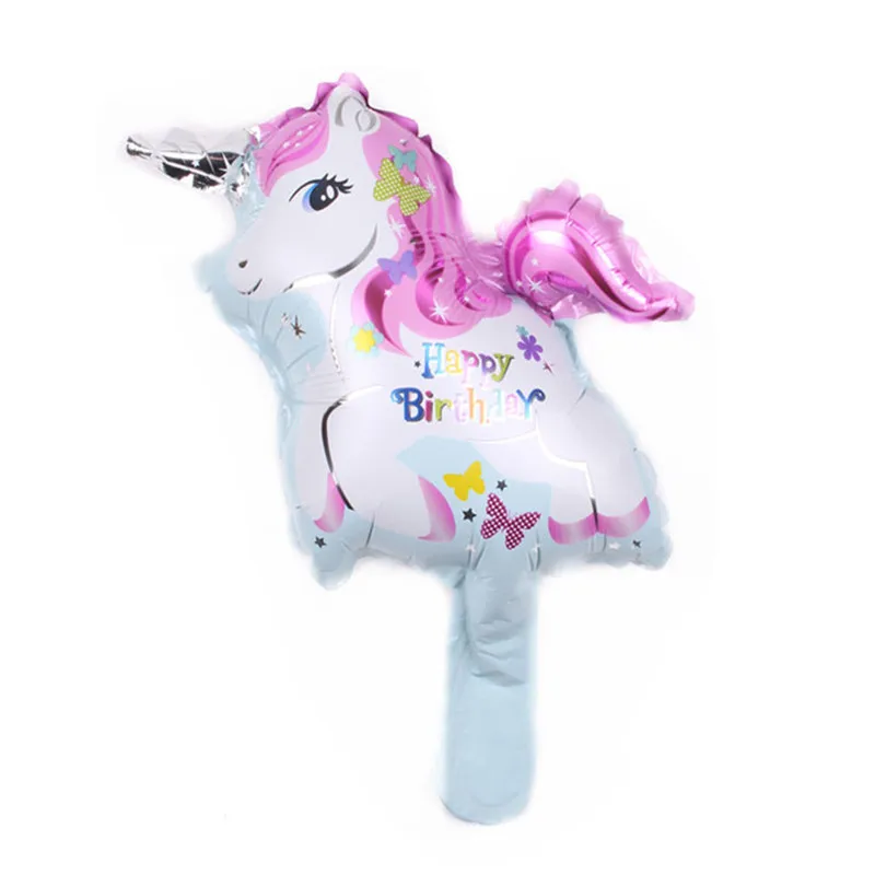 

16inch Cartoon Unicorn Party Foil Balloon Baby Shower Birthday Party Decoration Globos Anniversaire Heart Shaped Helium Balloon