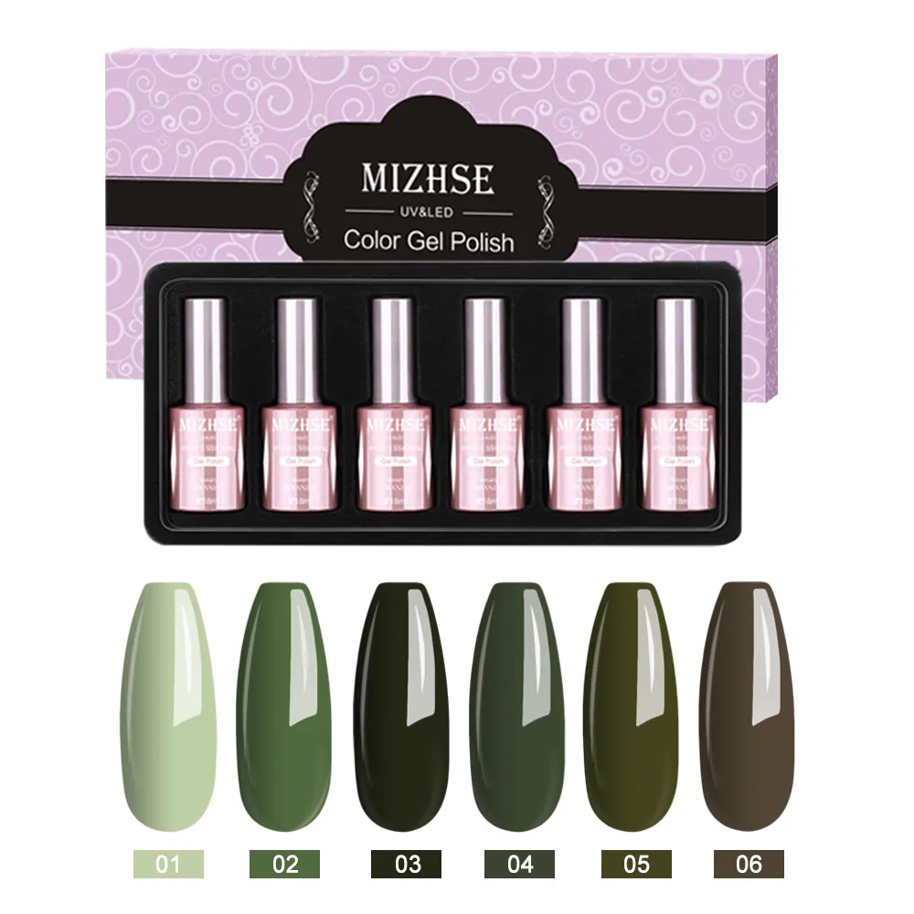 MIZHSE, 18 мл, Гель-лак, Гель-лак, УФ-гель, светодиодный, лампа, Гель-лак, дизайн ногтей, лак для ногтей, 6 шт. в наборе, УФ-смола, цвет, грунтовка - Цвет: P20