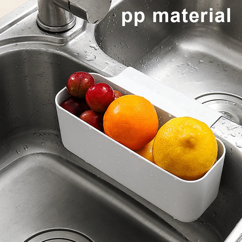 

Hanging Sink Basket Multifunctional Sink Drain Basket Shelf Storage Rack Kitchen Supplies For Kitchen Bathroom BOM666