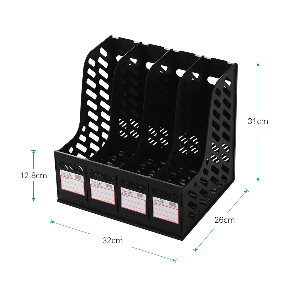 Пластиковый держатель для документов стойка хранения 4 секций органайзер