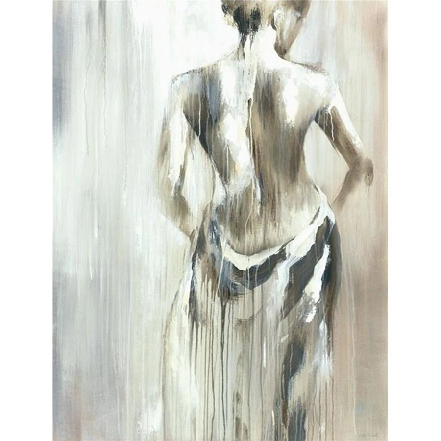 AMTMBS абстрактные женские картины по номерам рисунок на холсте DIY картина Декор для