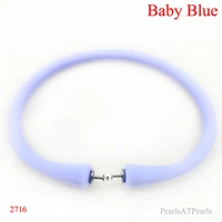 wholesale 7 5 inches180mm baby blue rubber silicone band for custom bracelet