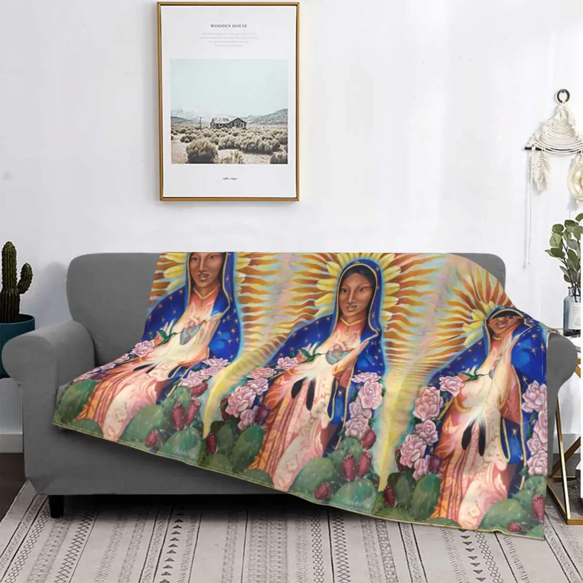 

Одеяло Дева Мария, наша Леди Гуадалупе, покрывало, плюшевое Флисовое одеяло, постельное белье, диван, пушистый Декор