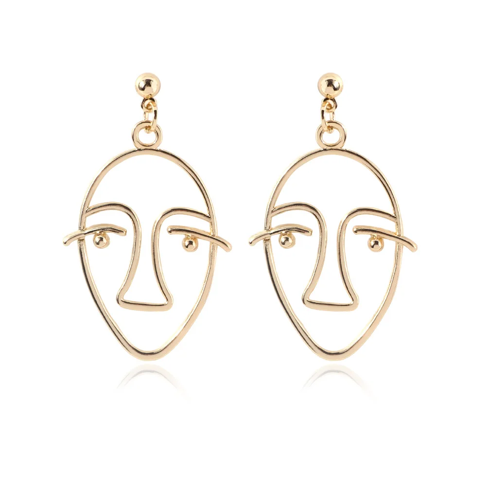 Панк человека уход за кожей лица свисающие серьги для женщин в ретро-стиле