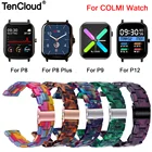 Резиновый ремешок для COLMI P12 P8 Plus Pro Se, браслет для COLMI P10 P9 V31 V23 Pro Land 2S 1, аксессуары для умных часов, петля