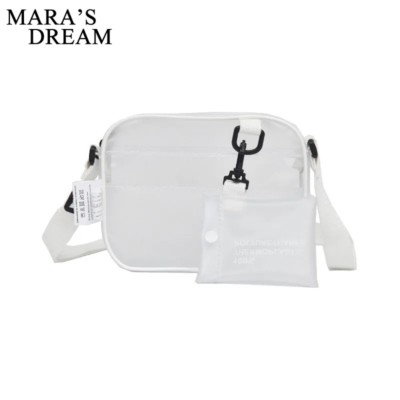 

Mara's Dream Causual PVC Transparent Clear Woman Crossbody Bags Shoulder Bag Handbag Jelly Small Phone Bags with Card Holder