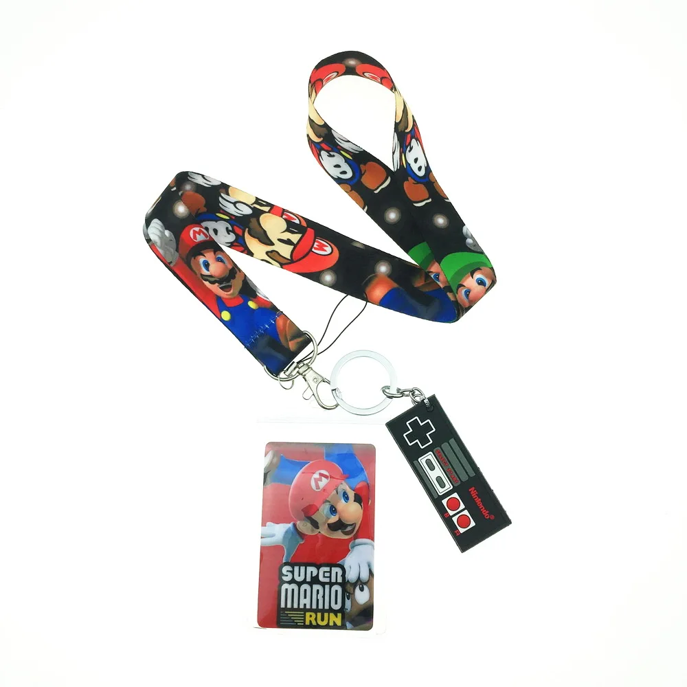 Классическая игра Марио Ремешок ID держатель для карт и карты стикер набор милый