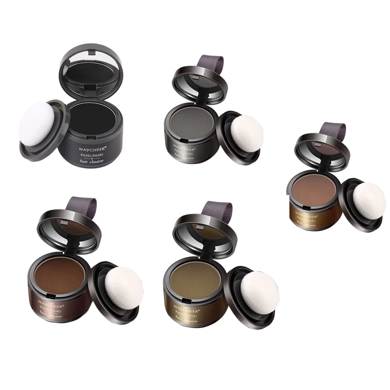 

MAYCHEER 2PCS Hair Building Fibers Keratin Concealer Refill Thickening Fiber Hair Fluffy Powder With Puff
