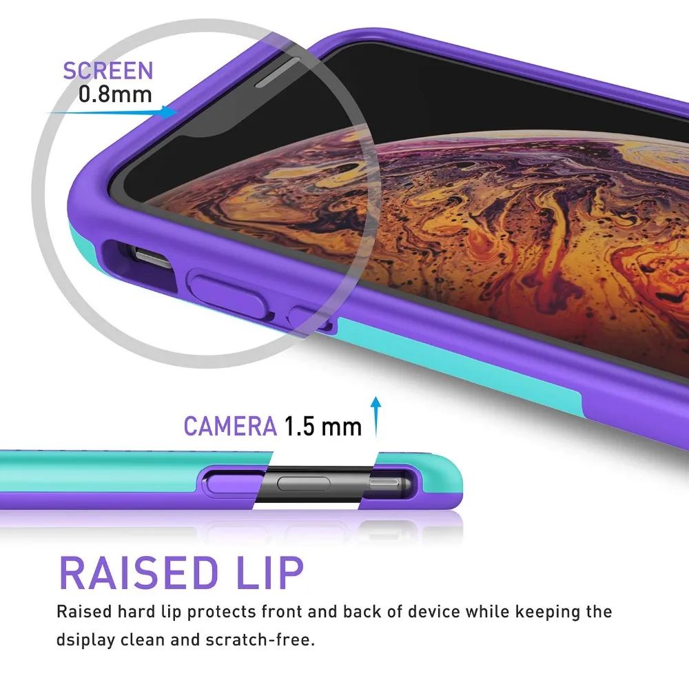 Ударопрочный Гибридный Силиконовый ударопрочный чехол для funda iPhone 11 Pro Max 7 8 6S Plus Xs Max XR против скольжения Capa Coque чехол для iPhone 7
