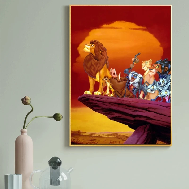 

Disney Lion King Wall Art Home Decor Hd Print Cartoon Movie Modular Picture Posters Canvas Painting For Bedroom Artwork No Frame