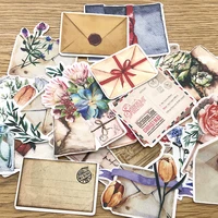 21pcsset vintage mail envelop gift sticker diy craft scrapbooking album junk journal planner decorative stickers