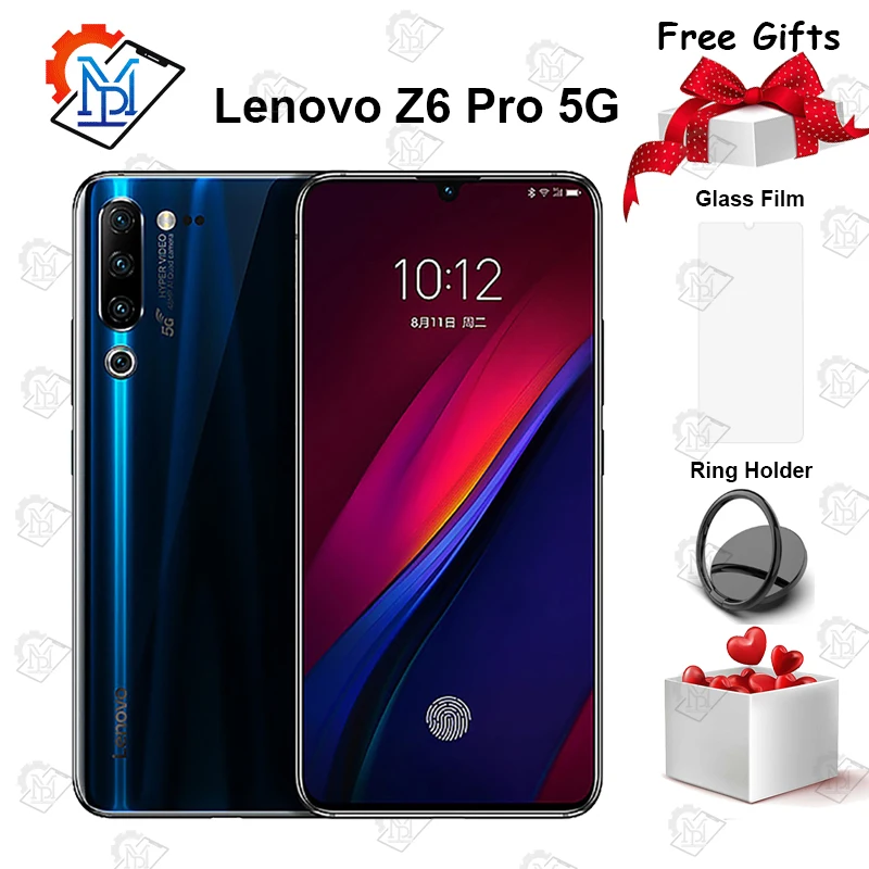 Мобильный телефон lenovo Z6 Pro 5G 6 39 дюймов Super AMOLED 8 ГБ + 256 Восьмиядерный процессор