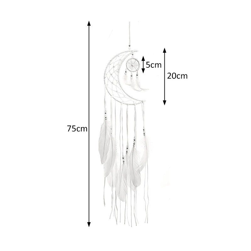 Миниатюрная сетка для ловчиков снов ветряные колокольчики белые Подвесные