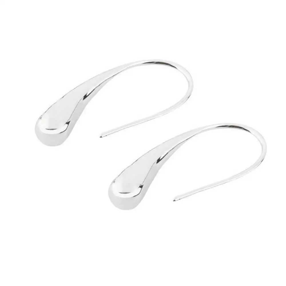 

Hot Sales Female Fashion Silver Plated Charm Eardrop Ring Hook Earrings Party Jewelry Gift
