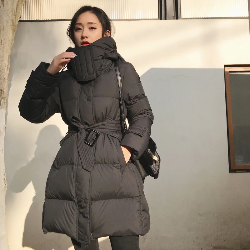 Новинка женская зимняя парка Fitaylor с большим воротником из натурального меха