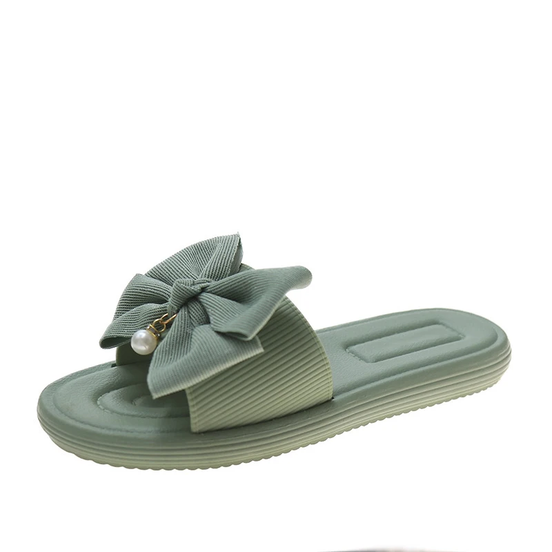 

Women Summer Butterfly Knot Slippers Ladies Light Bathroom Flats Shoes Female Beach Casual Comfort Slipper Woman Open Toe