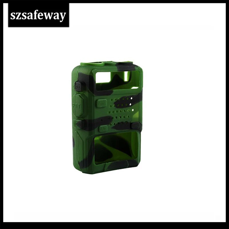 

2PCS/LOT Two Way Radio Rubber leather Case Silicone Rubber Cover Walkie Talkie Bag For BAOFENG UV-5R UV-5RE Plus UV-5RB/C