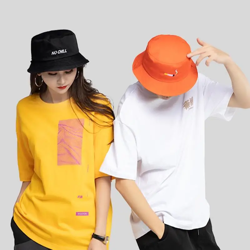 Унисекс Панама шапки для рыбаков отдыха модные женские с вышивкой сигарет Боба