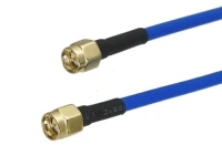 1pcs rg402 0 141 sma male plug to sma male plug connector rf coaxial jumper pigtail bule semi flexible cable 4inch10m