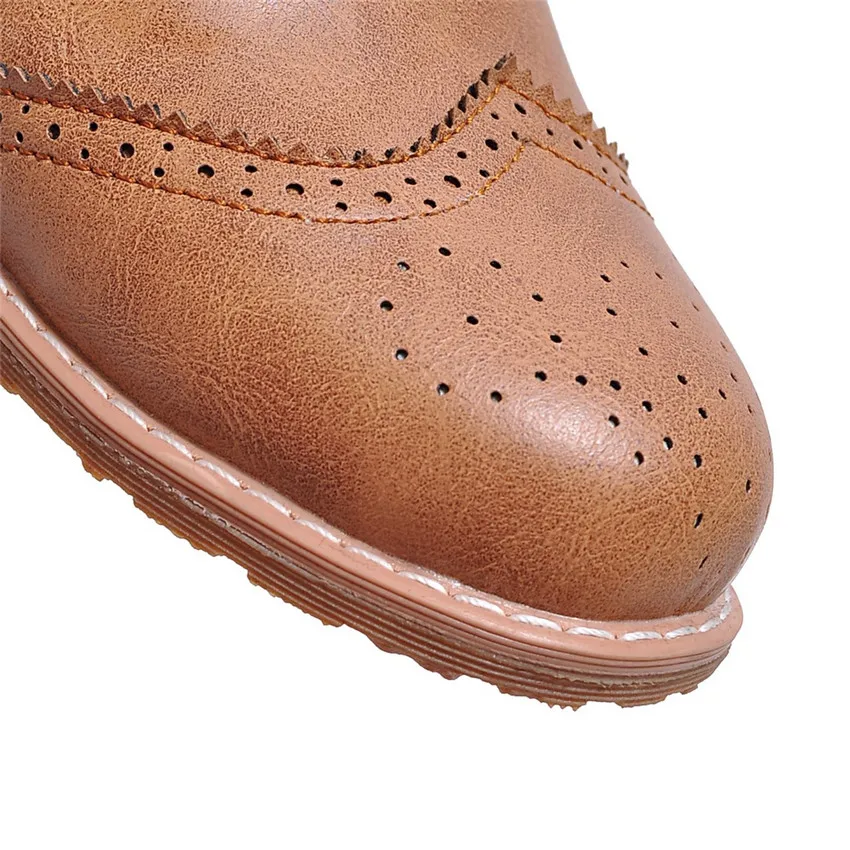 

Square Low Mid Heels Woman Casual Shoes Leather Slip on Office Ladies Pumps Women Shoes Small Big Size 33 - 43