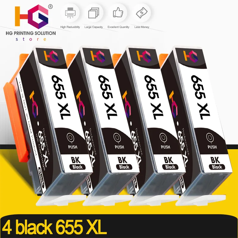 Совместимый чернильный картридж 655xl для замены картриджа HP 655 deskjet 3525 5525 4615 4625 4525