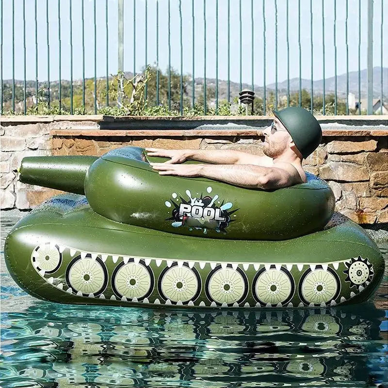Inflatable Tank Swimming Ring Mattress Summer Pool Summer Outdoor Water Mattress Adult Bed Pool Toys tank Ball Tank Water Toys