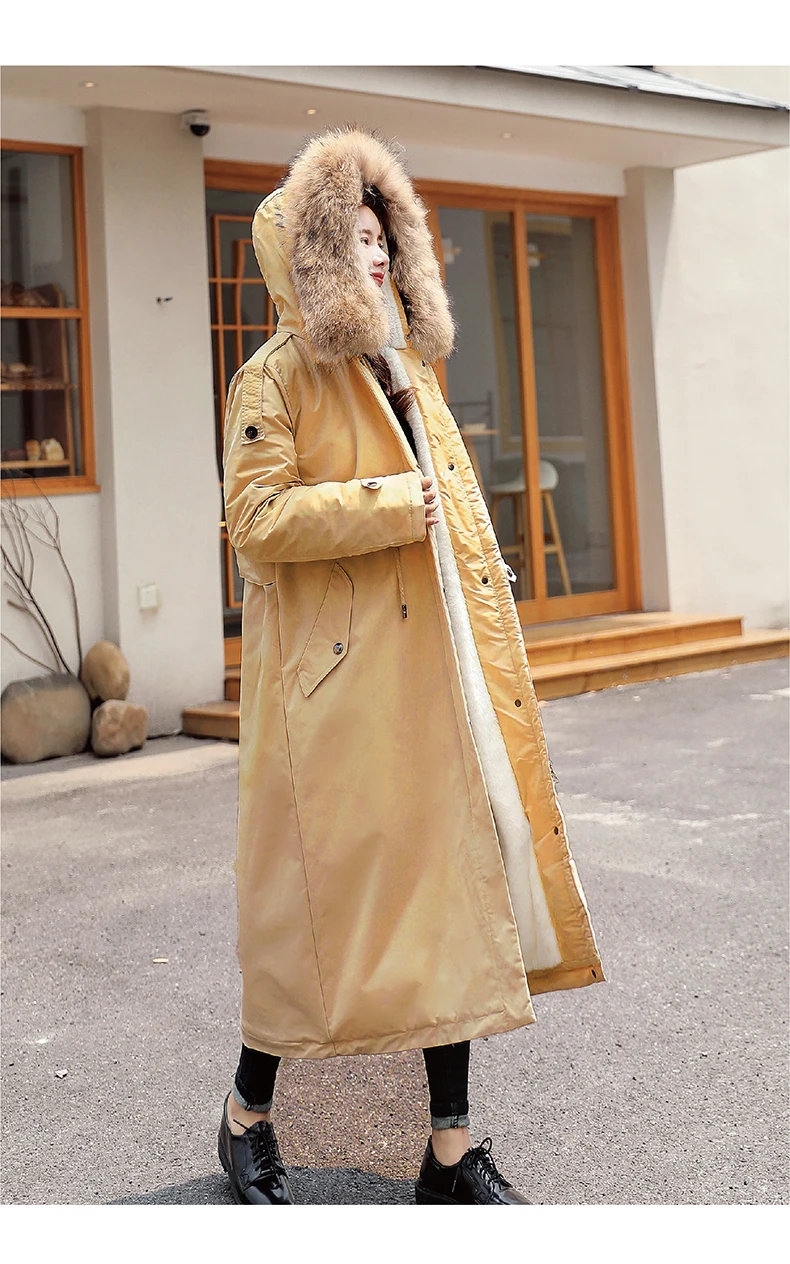 30 градусов зимняя одежда X-long parkas зимняя куртка женская меховая куртка с капюшоном Женское пальто с подкладкой из пуха Толстая зимняя куртка женская одежда