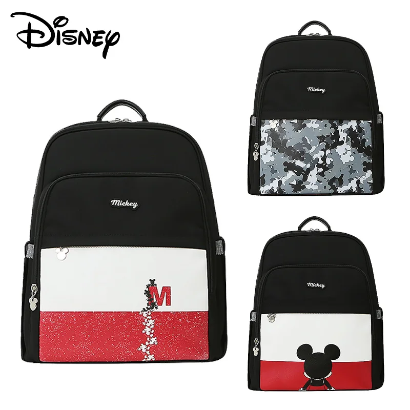 Disney пеленки сумка рюкзак из искусственной кожи Детская сумка-Органайзер большой подгузник сумки мать Материнство рюкзак с надписью MOM рюкзак для малышей