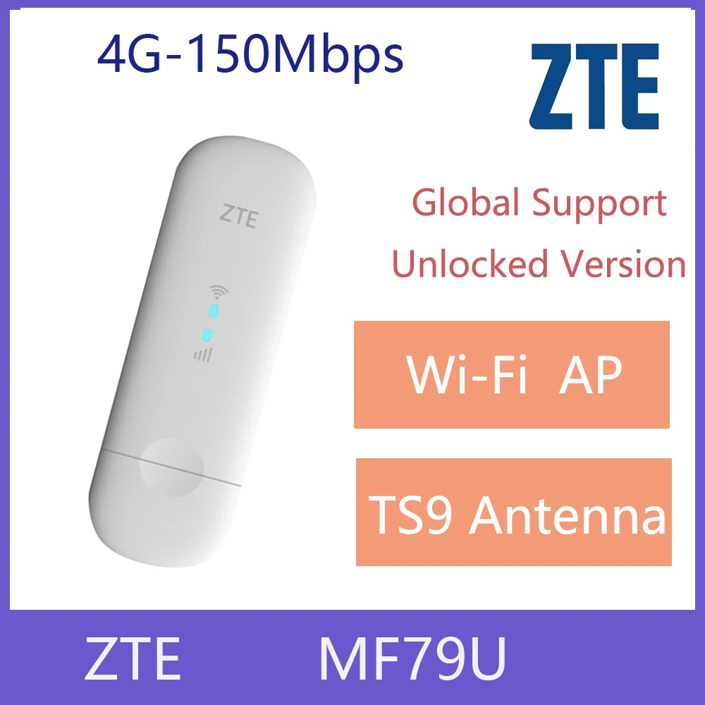 

Разблокированный ZTE MF79U 4G 150M LTE USB Wi-Fi модем автомобильный Wi-Fi PK Huawei телефон sim-карта неограниченный интернет
