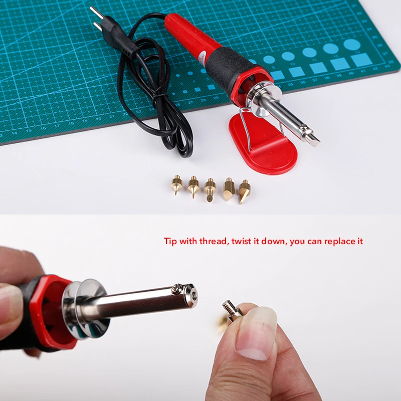 7 28 шт./компл. набор инструментов для пирографии из дерева резного электрического