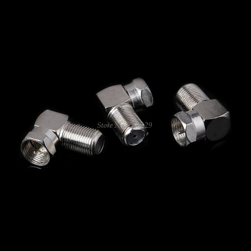 3 Pcs Copper F Male Plug to Female Jack Right Angle Adapter 90 Degree Coax TV Wholesale&ampDropShip | Обустройство дома