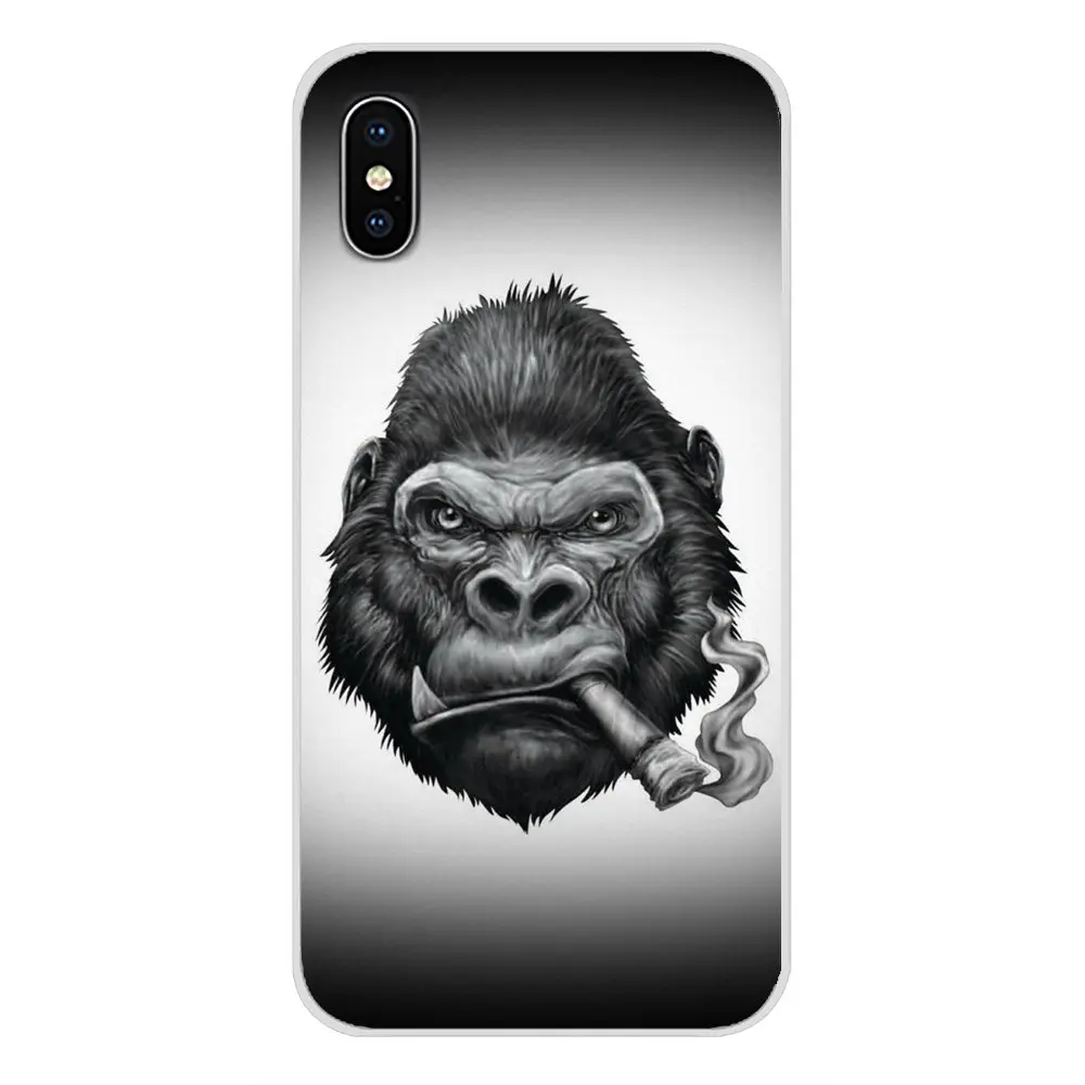 images 9 Для Apple IPhone X XR XS 11Pro MAX 4S 5s 5C SE 6S 7 8 Plus ipod touch 5 6 Аксессуары чехлы для телефонов Обезьяна горилла Ape Baby - Цвет: images 9