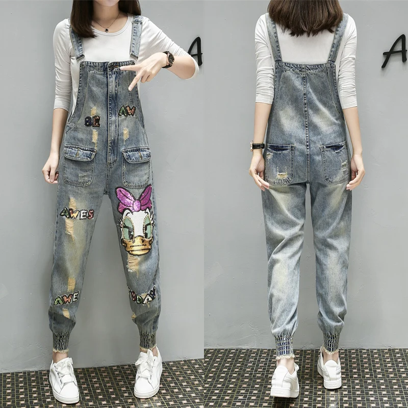 Джинсовый комбинезон для женщин Новинка весна осень 2020 женские комбинезоны с