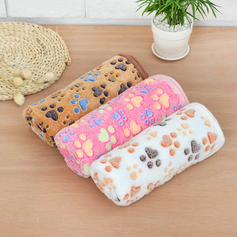 Теплые одеяла для собак зимняя кровать мягкий коврик домашних животных щенок