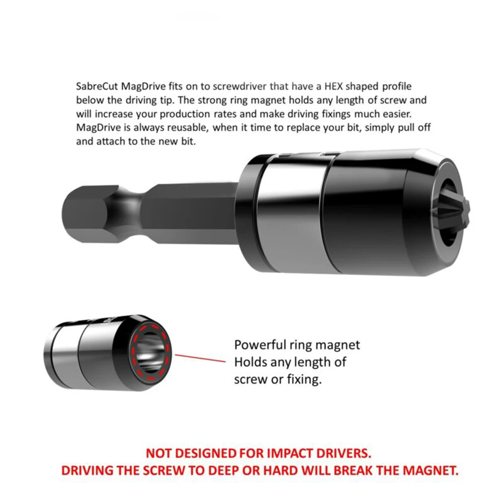 5 шт. Универсальный Магнитный мощный кольцевой металлический шуруповерт 6 35 мм