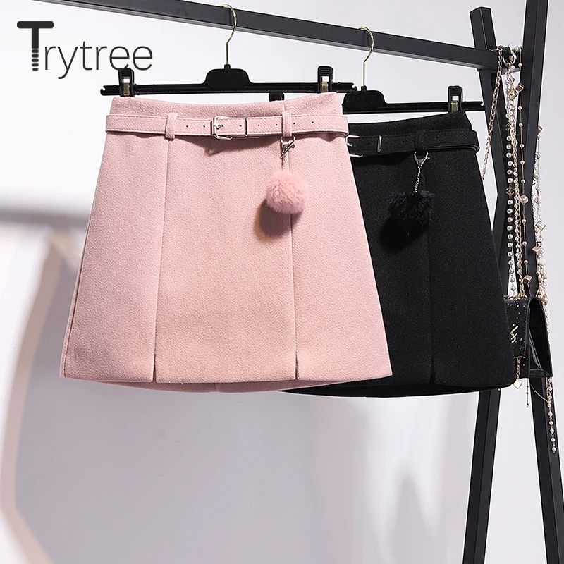 Trytree 2019 осенне зимний комплект из двух предметов повседневный топ с круглым