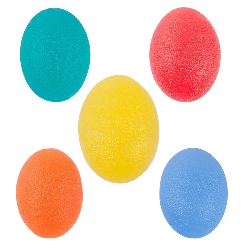 

1pcs Silicone Egg Fitness Hand Expander Gripper Strengthener Forearm Wrist Finger Exerciser Trainer Stress Relief