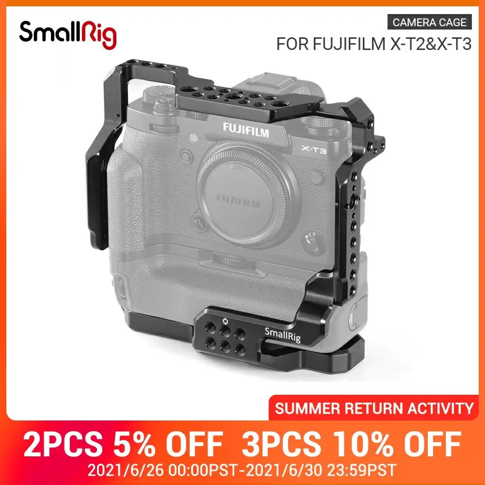SmallRig X T3 защитный Алюминий сплав клетка для ЖК дисплея с подсветкой Fujifilm Камера